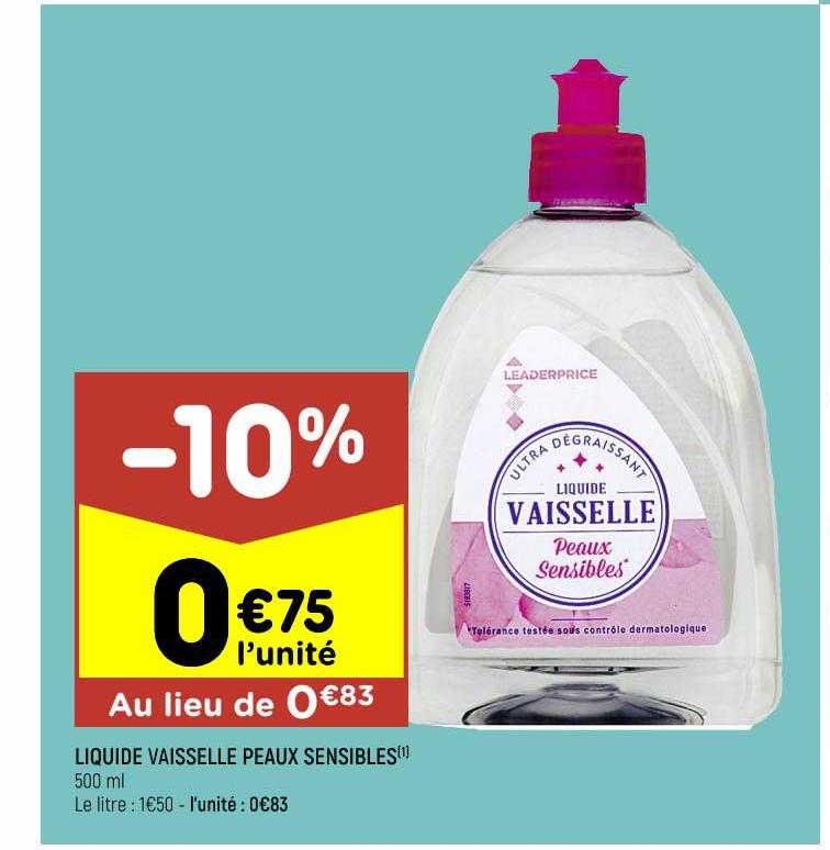 liquide vaisselle peaux sensibles