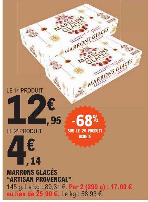 marrons glacés "artisan provençal"