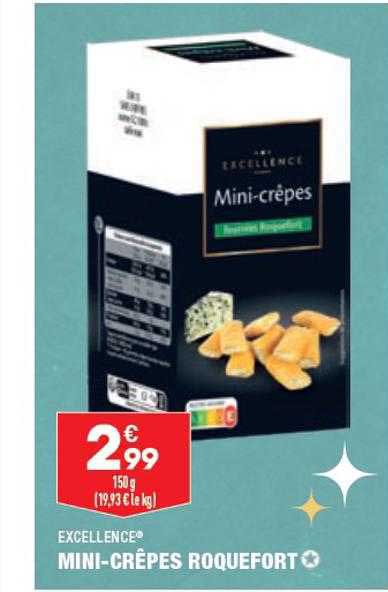 Mini-crêpes Roquefort Excellence