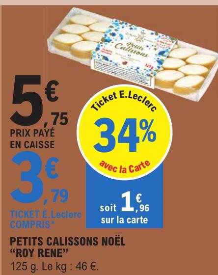 petits calissons noël "roy rene"