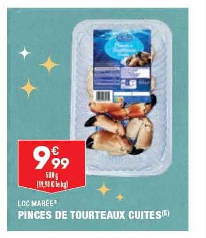 pinces de tourteaux cuites loc marée