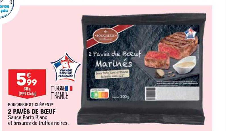 2 Pavés De Bœuf Boucherie St-clément