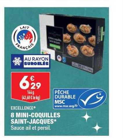 8 mini-coquilles saint-jacques excellence