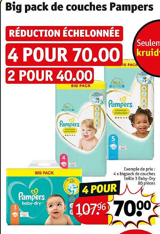 big pack de couches pampers