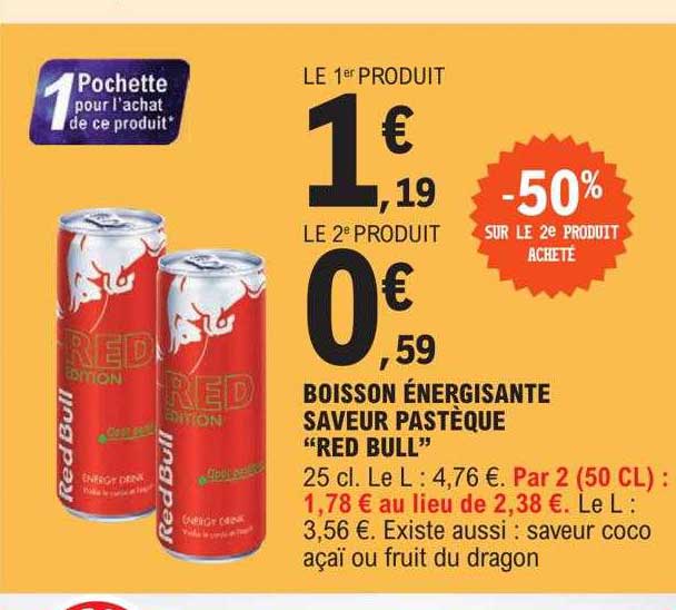 boisson énergisante saveur pastèque "red bull"