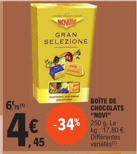 Boîte De Chocolats "novi"