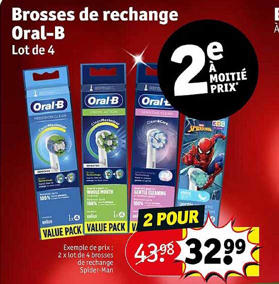brosses de rechange oral-b