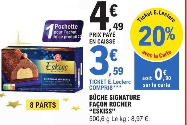 Bûche Signature Façon Rocher "eskiss"