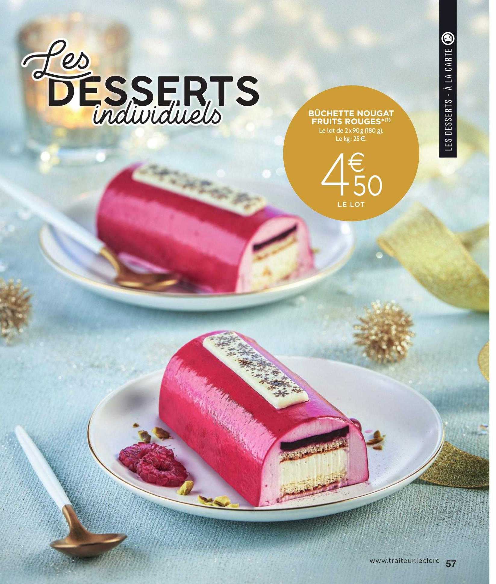 Bûchette Nougat Fruits Rouges