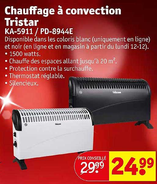 Chauffage à Convection Tristar