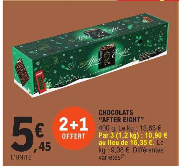 chocolats "after eight"