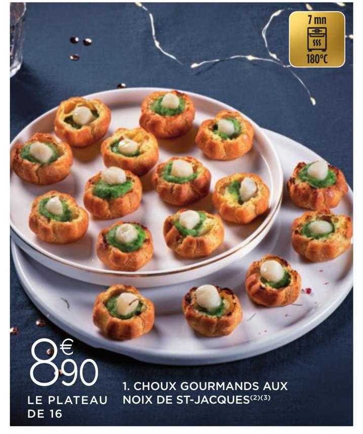 choux gourmands aux noix de st-jacques