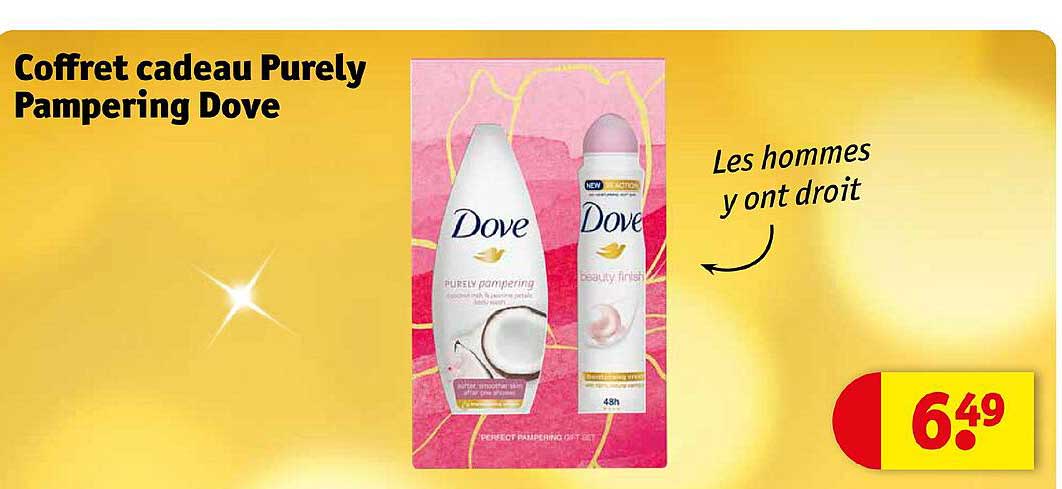 coffret cadeau purely pampering dove