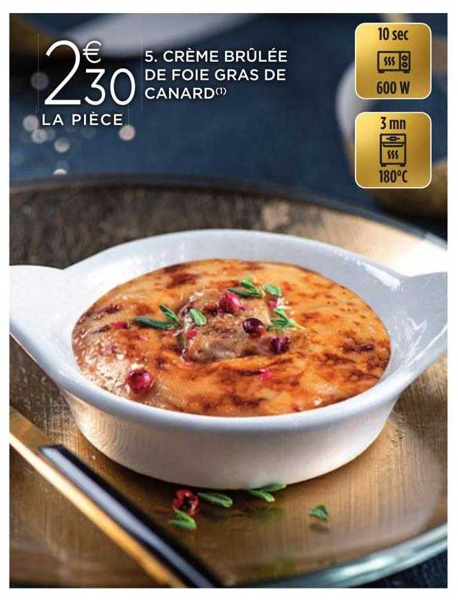crème brûlée de foie gras de canard