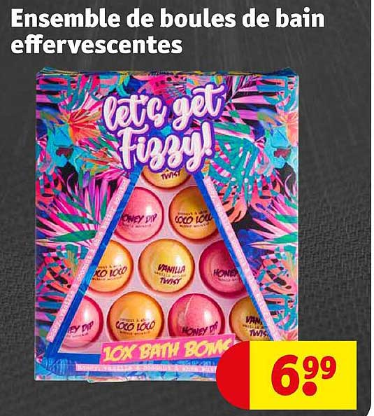 ensemble de boules de bain effervescentes
