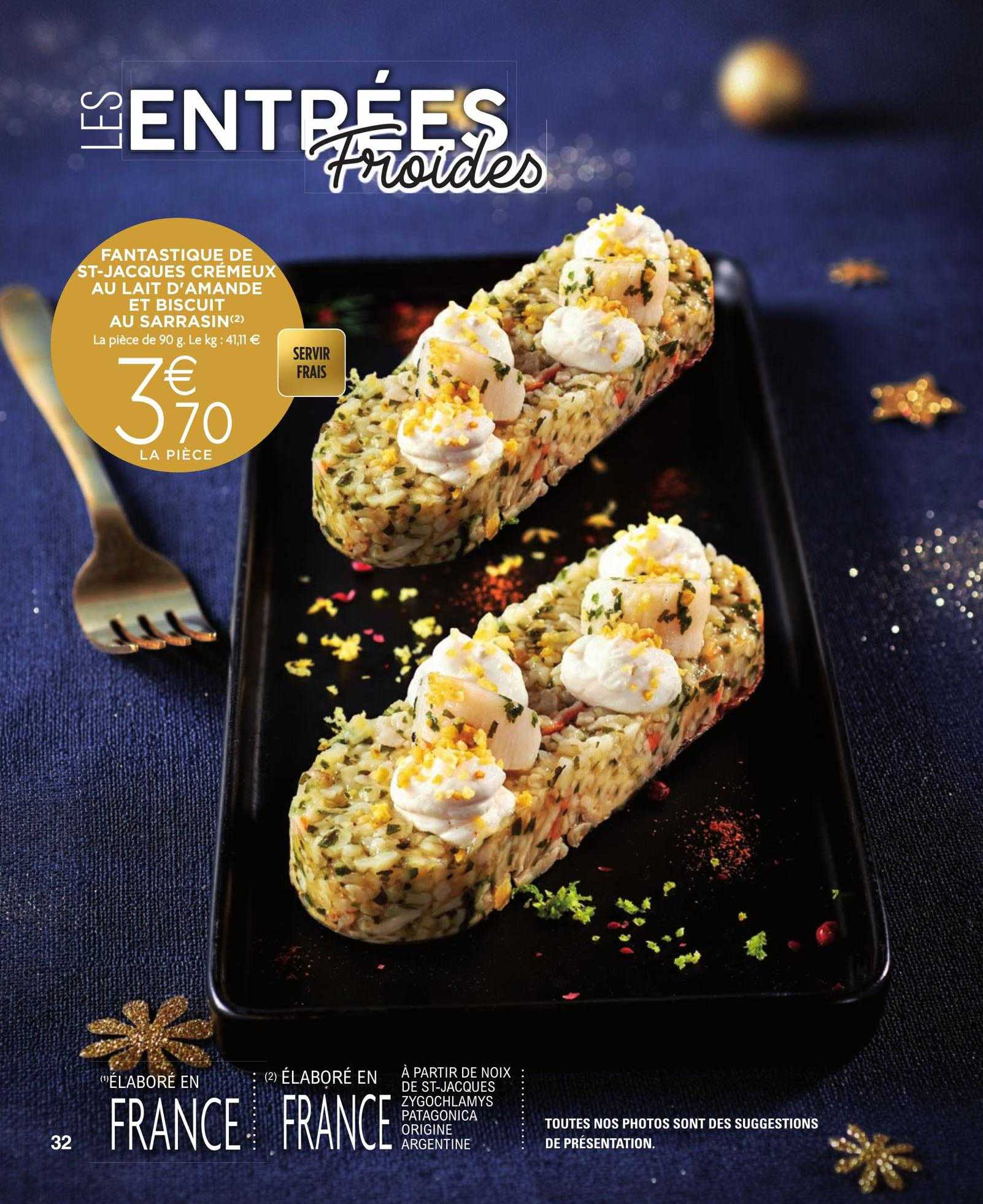 fantastique de st-jacques crémeux au lait d'amande et biscuit au sarrasin