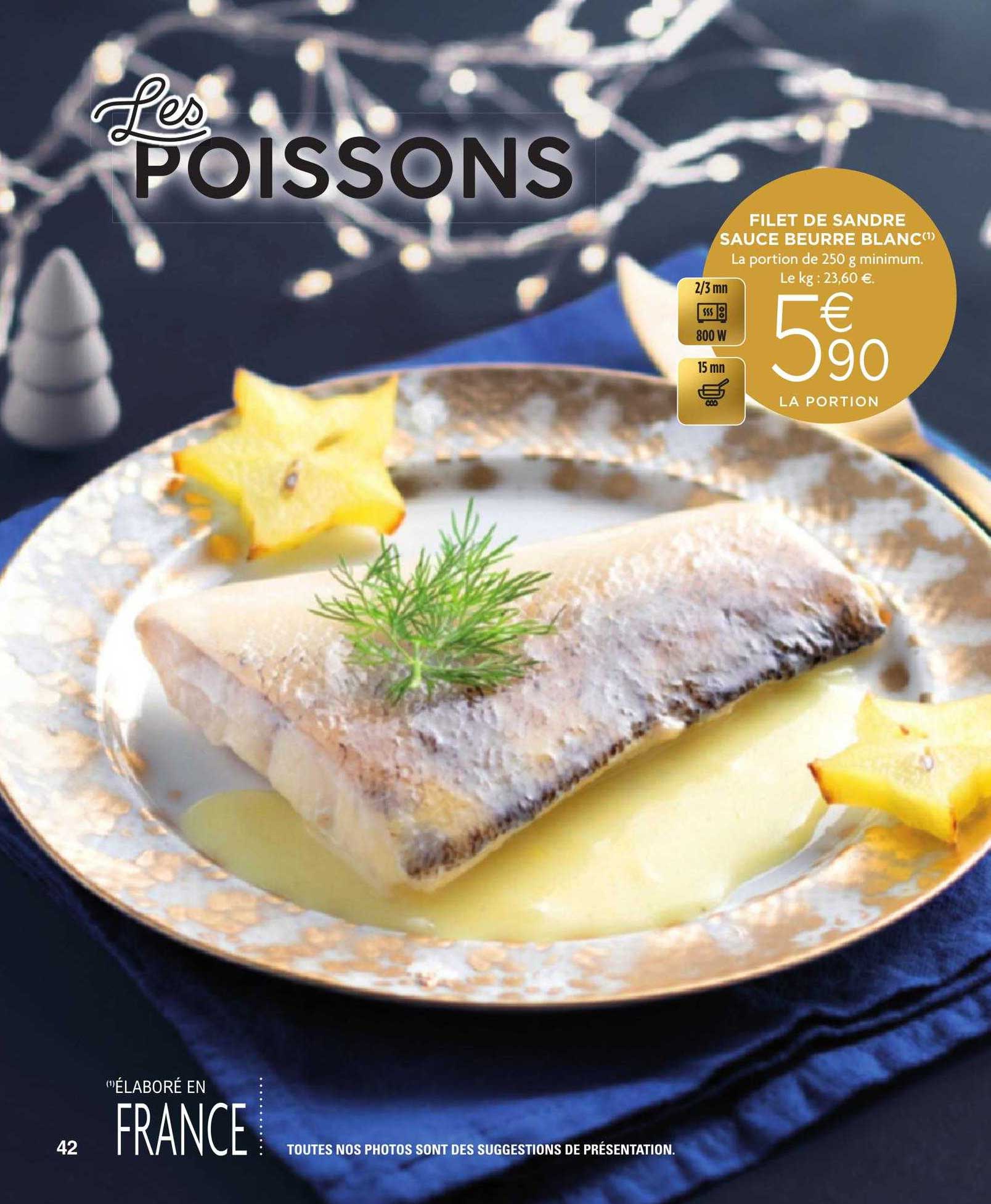 filet de sandre sauce beurre blanc