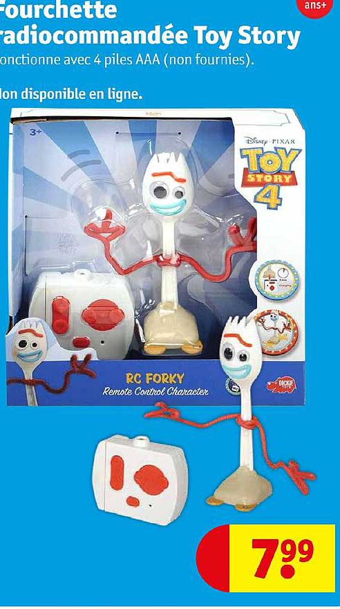 fourchette radiocommandée toy story