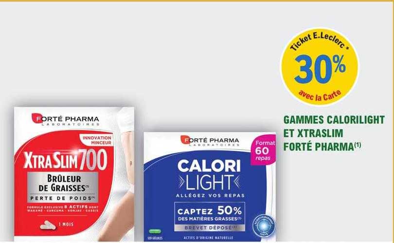 gammes calorilight et xtraslim forté pharma
