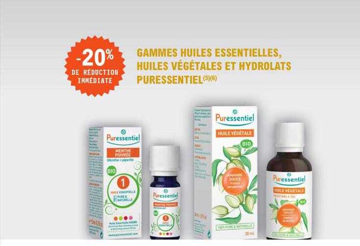 gammes huiles essentielles, huiles végétales et hydrolats puressentiel