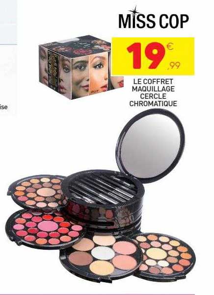 le coffret maquillage cercle chromatique miss cop