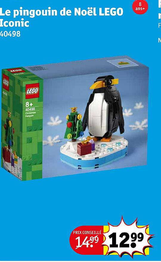 le pingouin de noël lego iconic