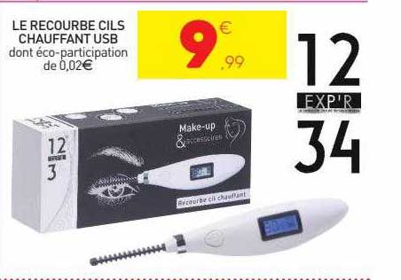 le recourbe cils chauffant usb
