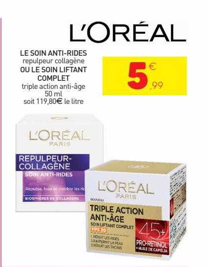 le soin anti-rides ou le soin liftant complet