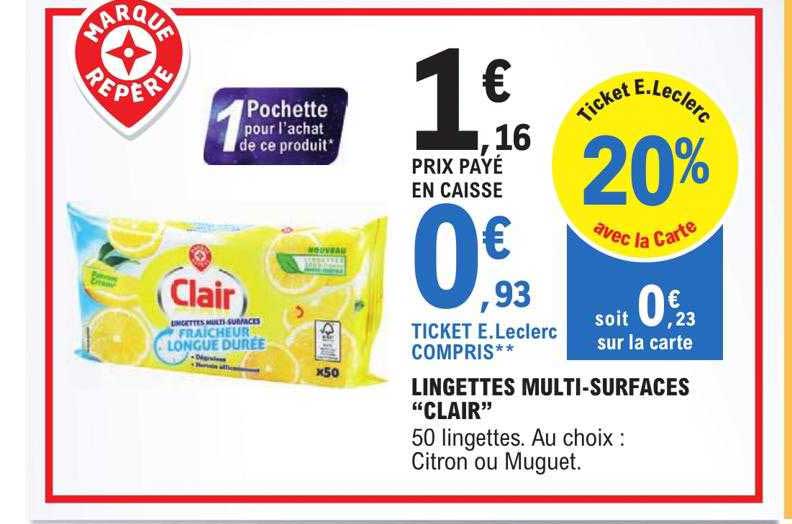 lingettes multi-surfaces "clair"