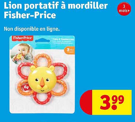 lion portatif à mordiller fisher-price