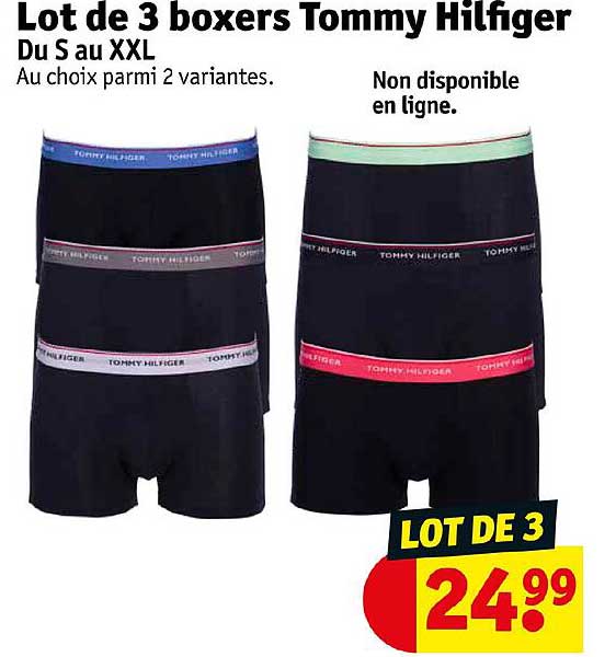 Lot De 3 Boxers Tommy Hilfiger