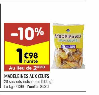 Madeleines Aux œufs