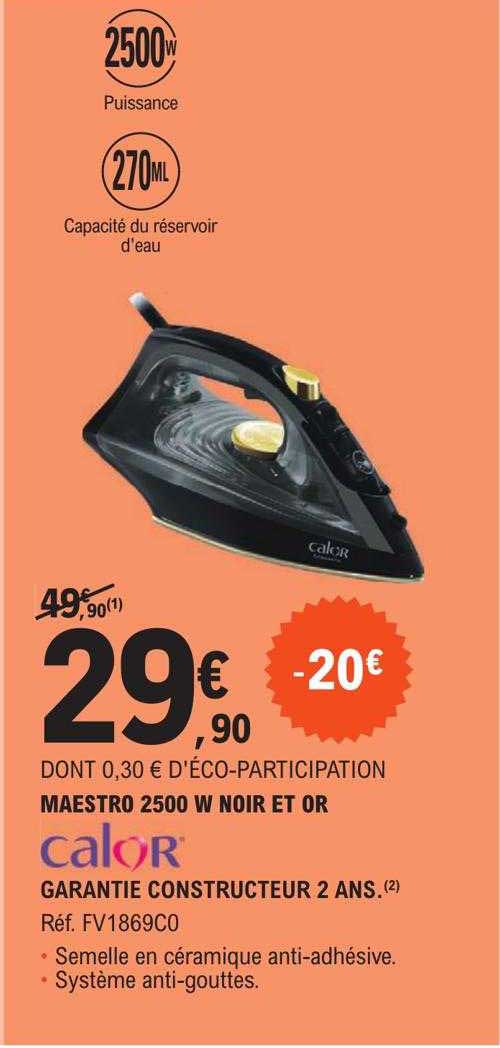 maestro 2500 w noir et or calor