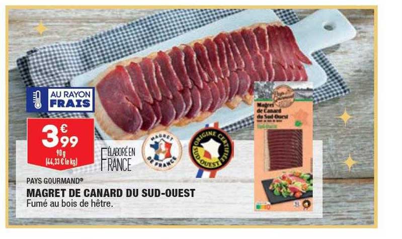 magret de canard du sud-ouest pays gourmand