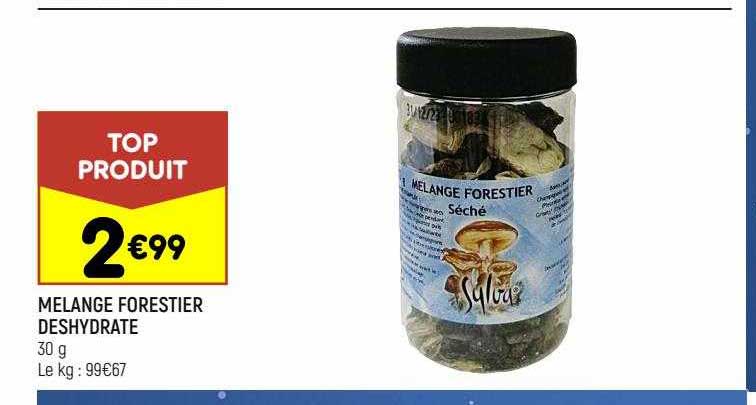 mélange forestier déshydrate