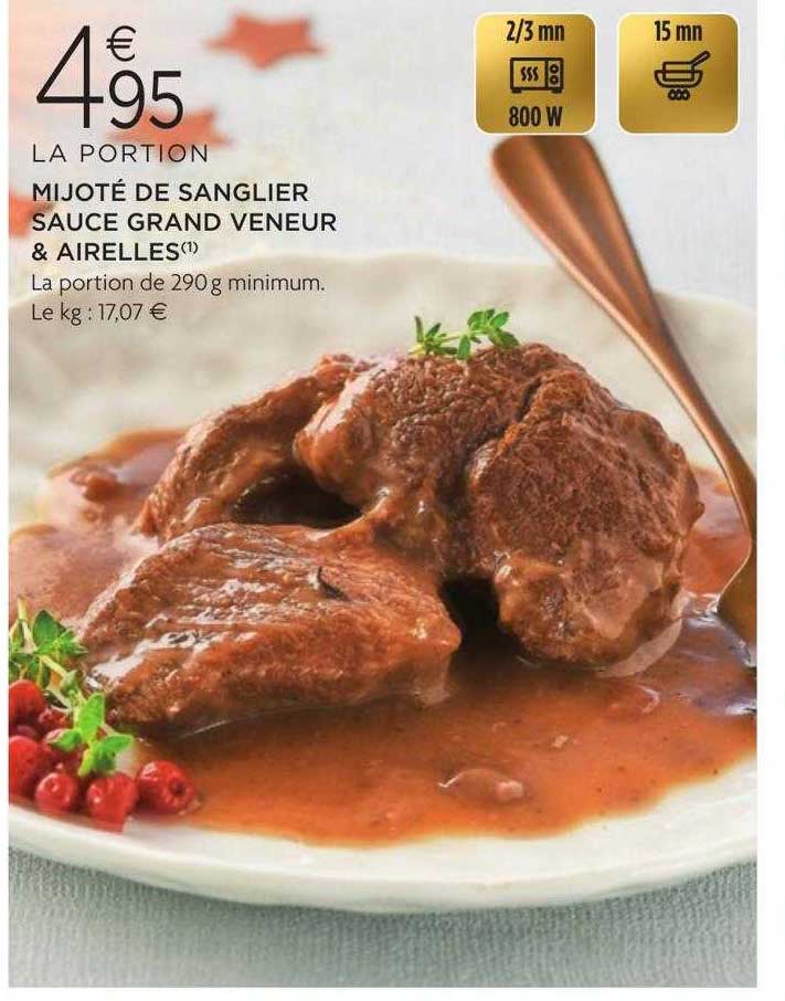 mijoté de sanglier sauce grand veneur & airelles