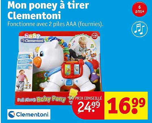 mon poney à tirer clementoni
