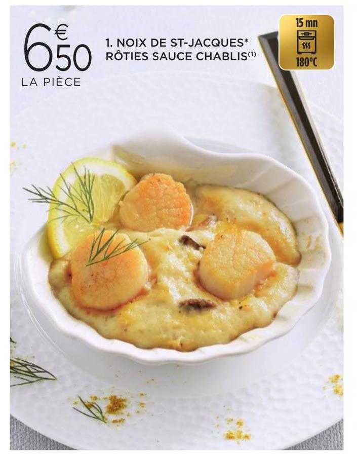 noix de st-jacques rôties sauce chablis
