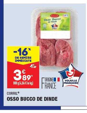 osso bucco de dinde corril