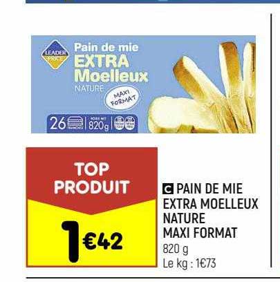 pain de mie extra moelleux nature maxi format