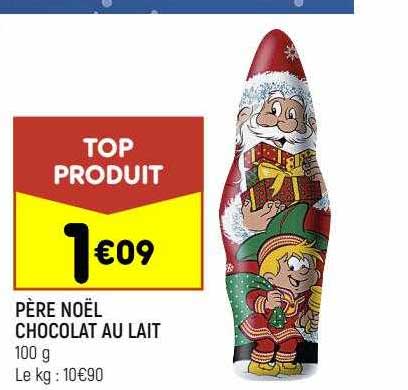 père noël chocolat au lait