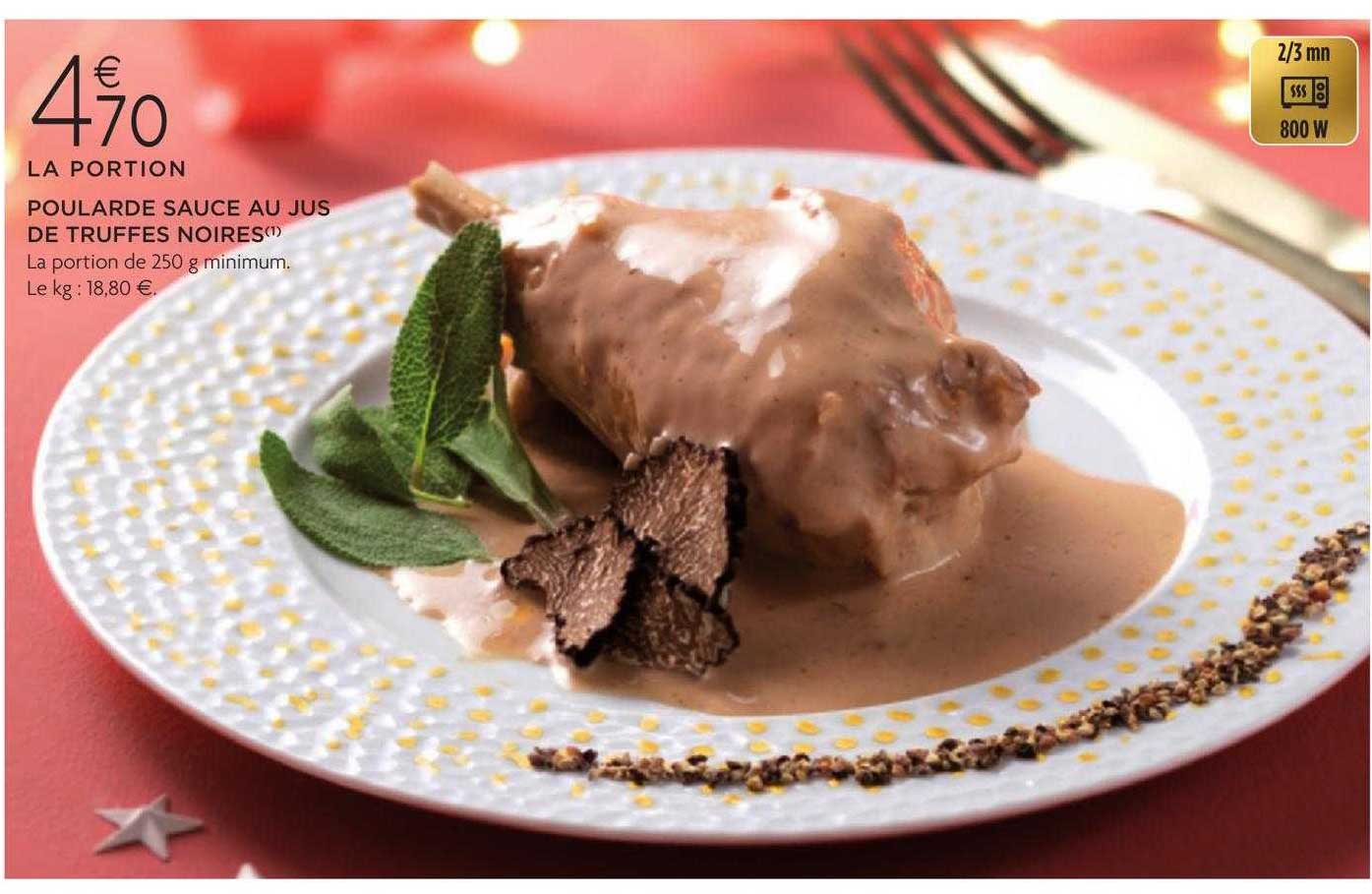 poularde sauce au jus de truffes noires