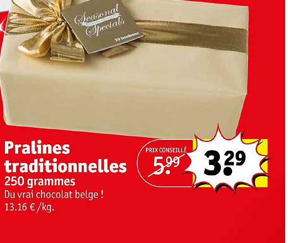 pralinés traditionnelles
