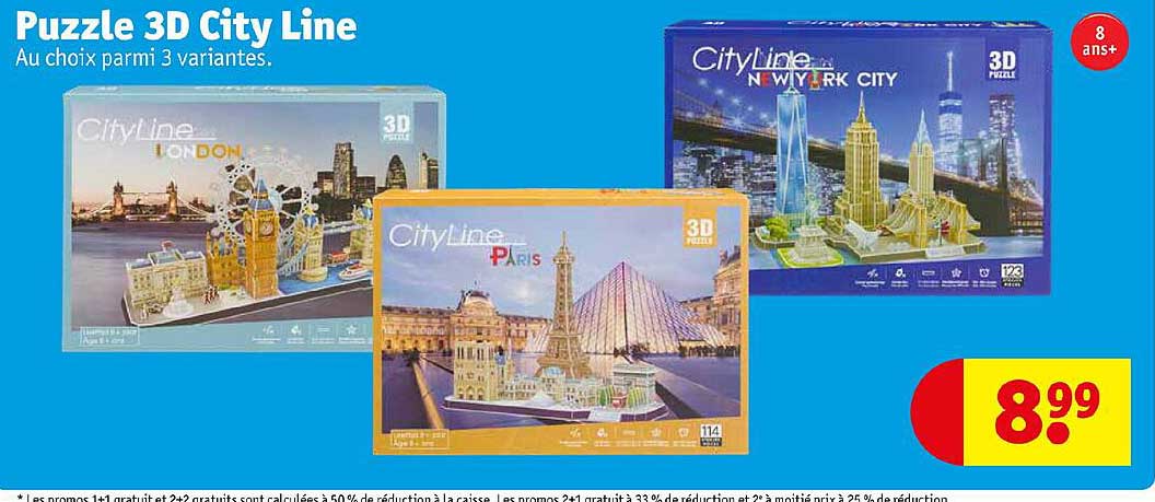 puzzle 3d city line