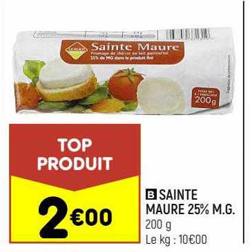 sainte maure 25% m.g.