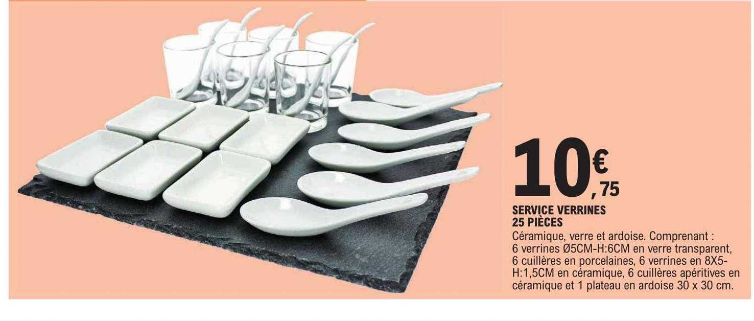 Service Verrines 25 Pièces