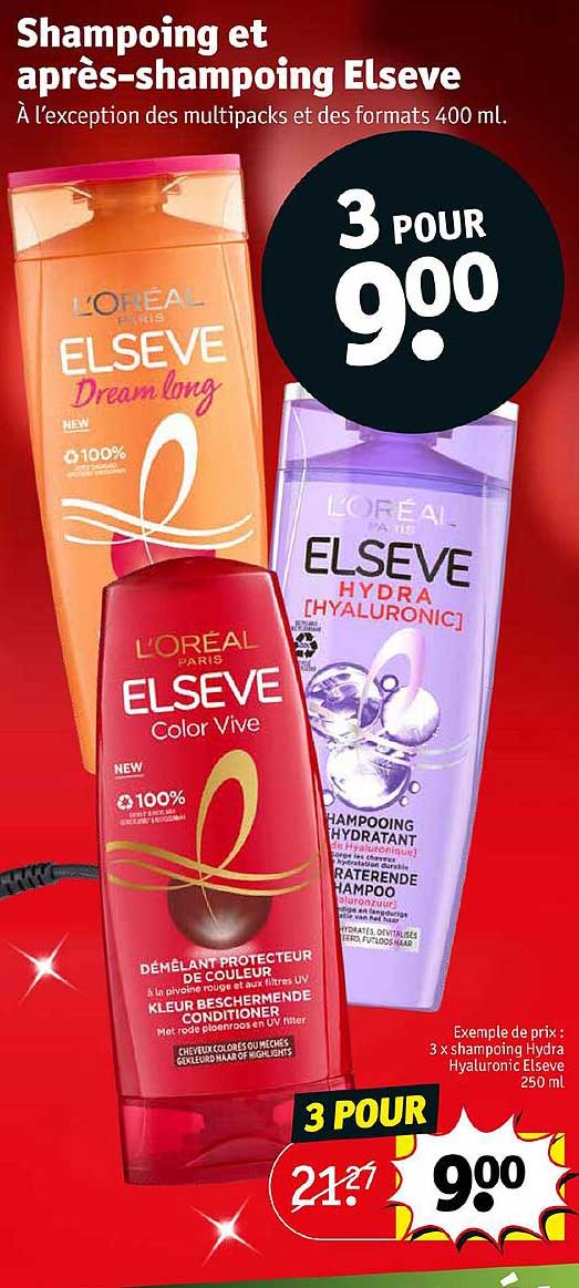 shampoing et après-shampoing elseve