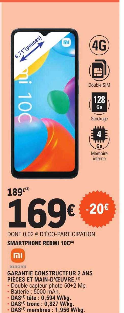 Smartphone Xiaomi Redmi 10C