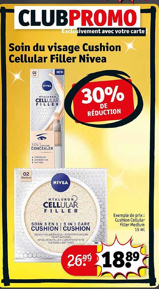 soin du visage cushion cellular filler nivea