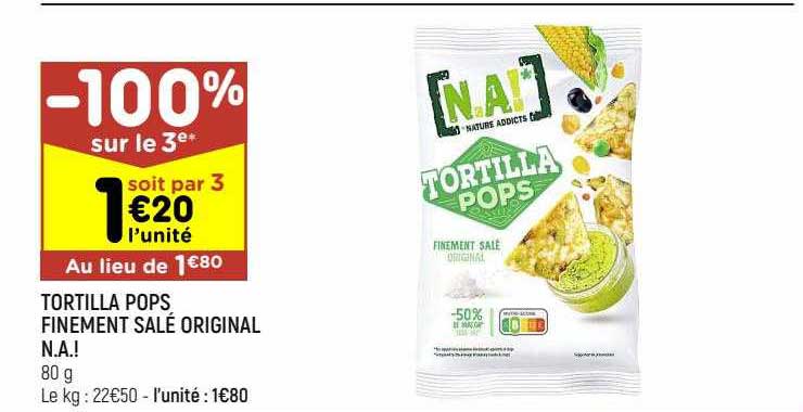 tortilla pops finement salé original n.a.!